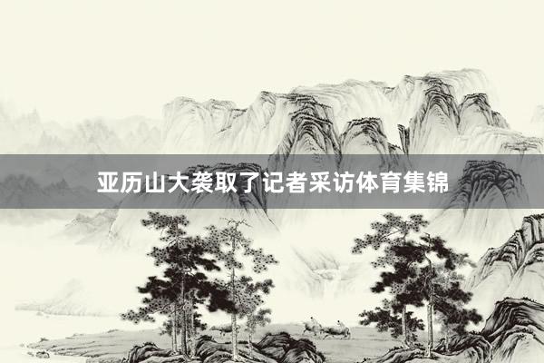 亚历山大袭取了记者采访体育集锦