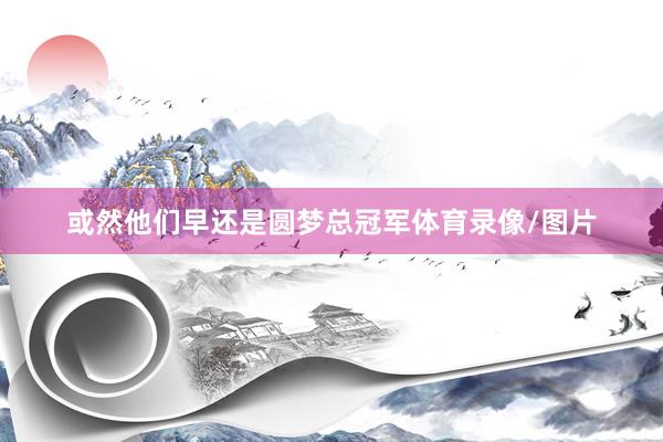 或然他们早还是圆梦总冠军体育录像/图片