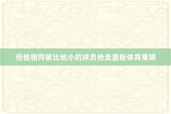 但他相同被比他小的球员抢走篮板体育集锦