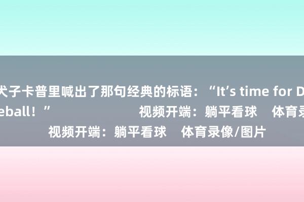 小犬子卡普里喊出了那句经典的标语：“It’s time for Dodger Baseball！”                        视频开端：躺平看球    体育录像/图片